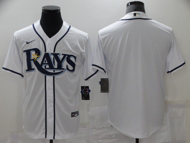 Men Tampa Bay Rays Blank White Game 2021 Nike MLB Jersey->tampa bay rays->MLB Jersey